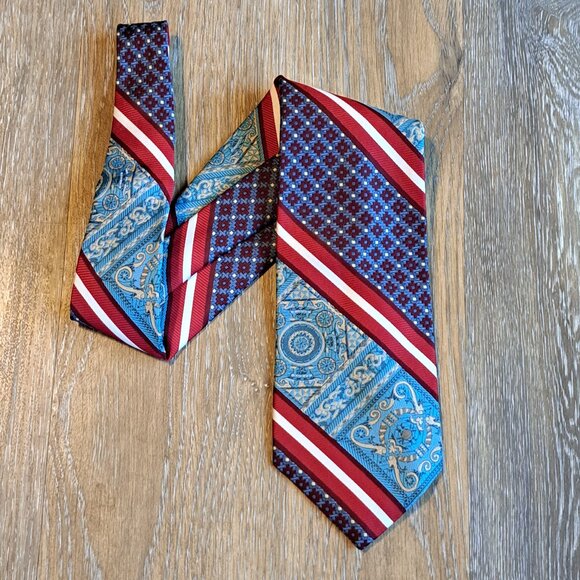 Wemlon By Wembley Multi Patterned Neck Tie - Picture 1 of 3
